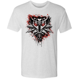 T-Shirts Heather White / S Splatter White Wolf Men's Triblend T-Shirt