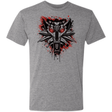 T-Shirts Premium Heather / S Splatter White Wolf Men's Triblend T-Shirt