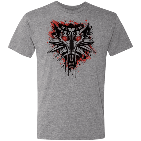 T-Shirts Premium Heather / S Splatter White Wolf Men's Triblend T-Shirt