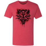 T-Shirts Vintage Red / S Splatter White Wolf Men's Triblend T-Shirt
