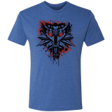 T-Shirts Vintage Royal / S Splatter White Wolf Men's Triblend T-Shirt