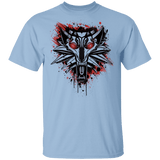 T-Shirts Light Blue / S Splatter White Wolf T-Shirt