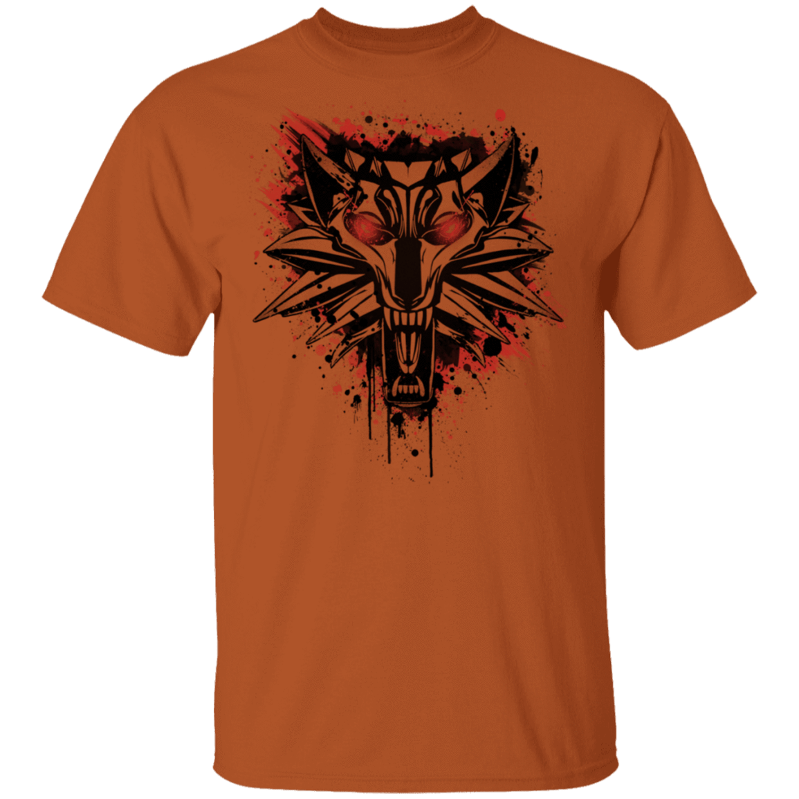 T-Shirts Texas Orange / S Splatter White Wolf T-Shirt
