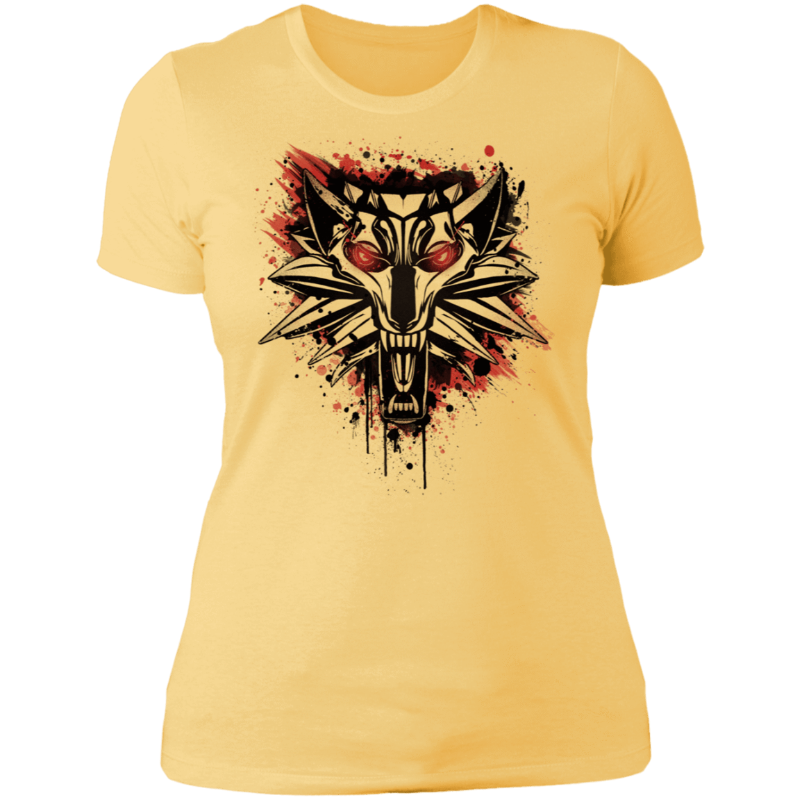T-Shirts Banana Cream/ / S Splatter White Wolf Women's Premium T-Shirt
