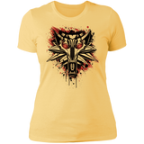 T-Shirts Banana Cream/ / S Splatter White Wolf Women's Premium T-Shirt