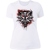 T-Shirts White / S Splatter White Wolf Women's Premium T-Shirt