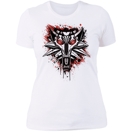 T-Shirts White / S Splatter White Wolf Women's Premium T-Shirt