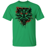 T-Shirts Irish Green / YXS Splatter White Wolf Youth T-Shirt