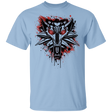 T-Shirts Light Blue / YXS Splatter White Wolf Youth T-Shirt