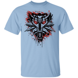 T-Shirts Light Blue / YXS Splatter White Wolf Youth T-Shirt