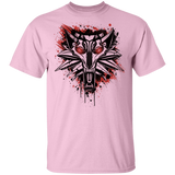 T-Shirts Light Pink / YXS Splatter White Wolf Youth T-Shirt