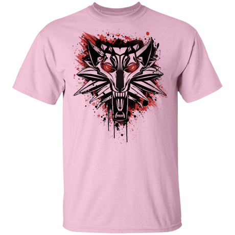 T-Shirts Light Pink / YXS Splatter White Wolf Youth T-Shirt