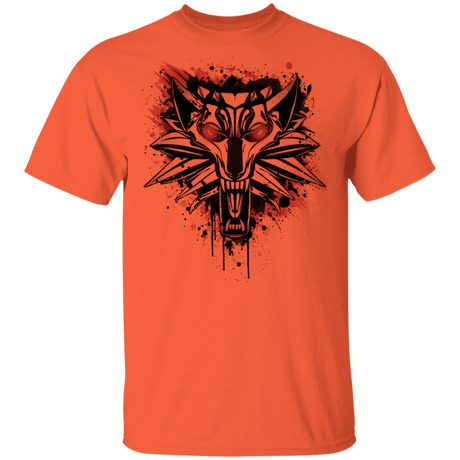 T-Shirts Orange / YXS Splatter White Wolf Youth T-Shirt