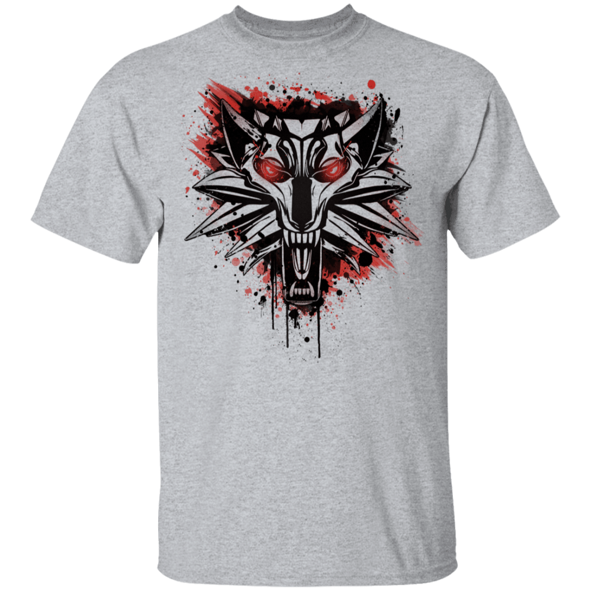 T-Shirts Sport Grey / YXS Splatter White Wolf Youth T-Shirt