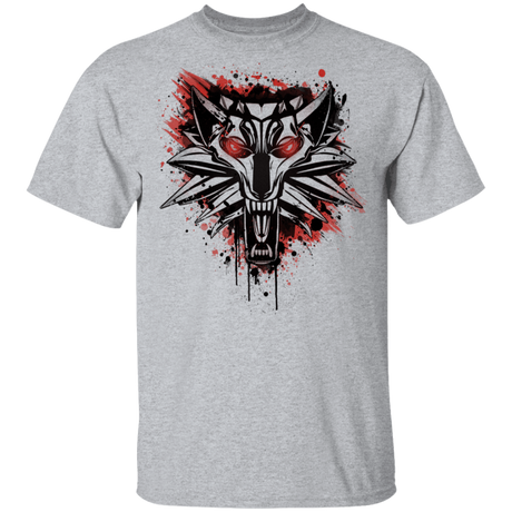 T-Shirts Sport Grey / YXS Splatter White Wolf Youth T-Shirt