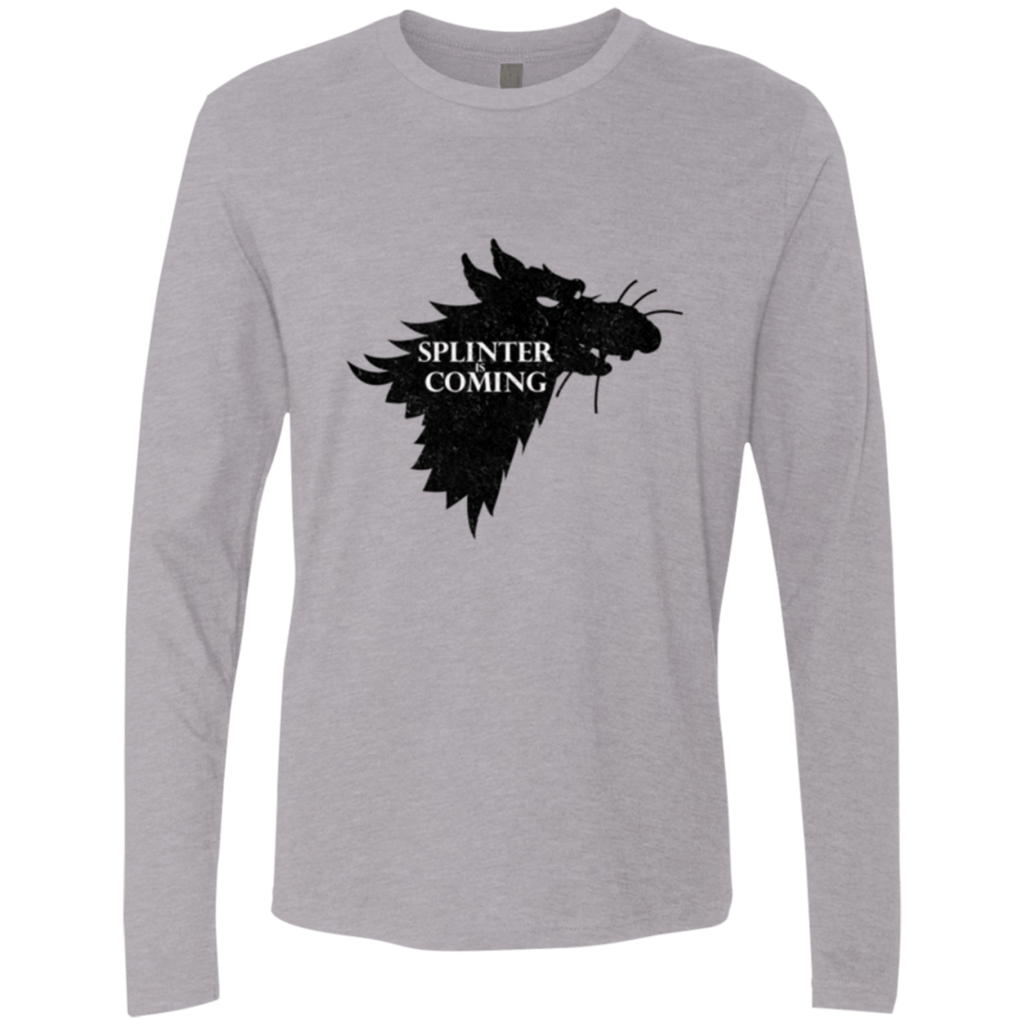 T-Shirts Heather Grey / Small Splinter is Coming Men's Premium Long Sleeve