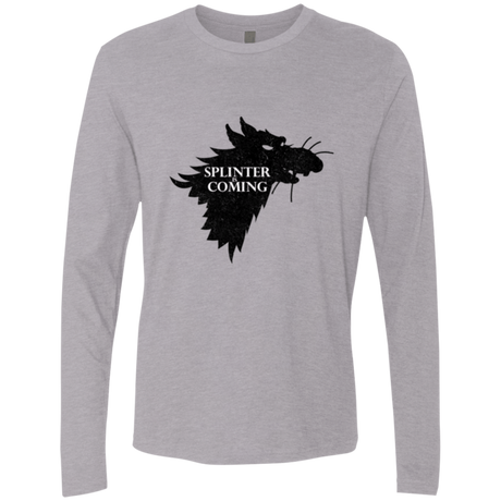 T-Shirts Heather Grey / Small Splinter is Coming Men's Premium Long Sleeve
