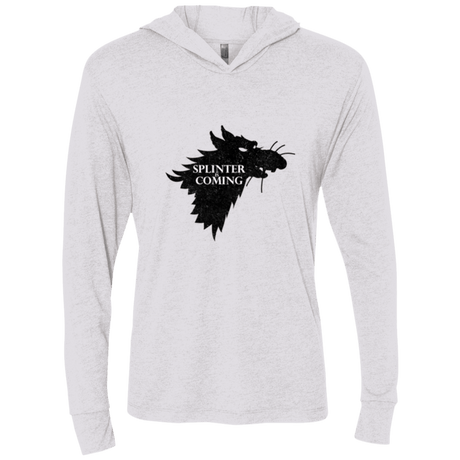 T-Shirts Heather White / X-Small Splinter is Coming Triblend Long Sleeve Hoodie Tee