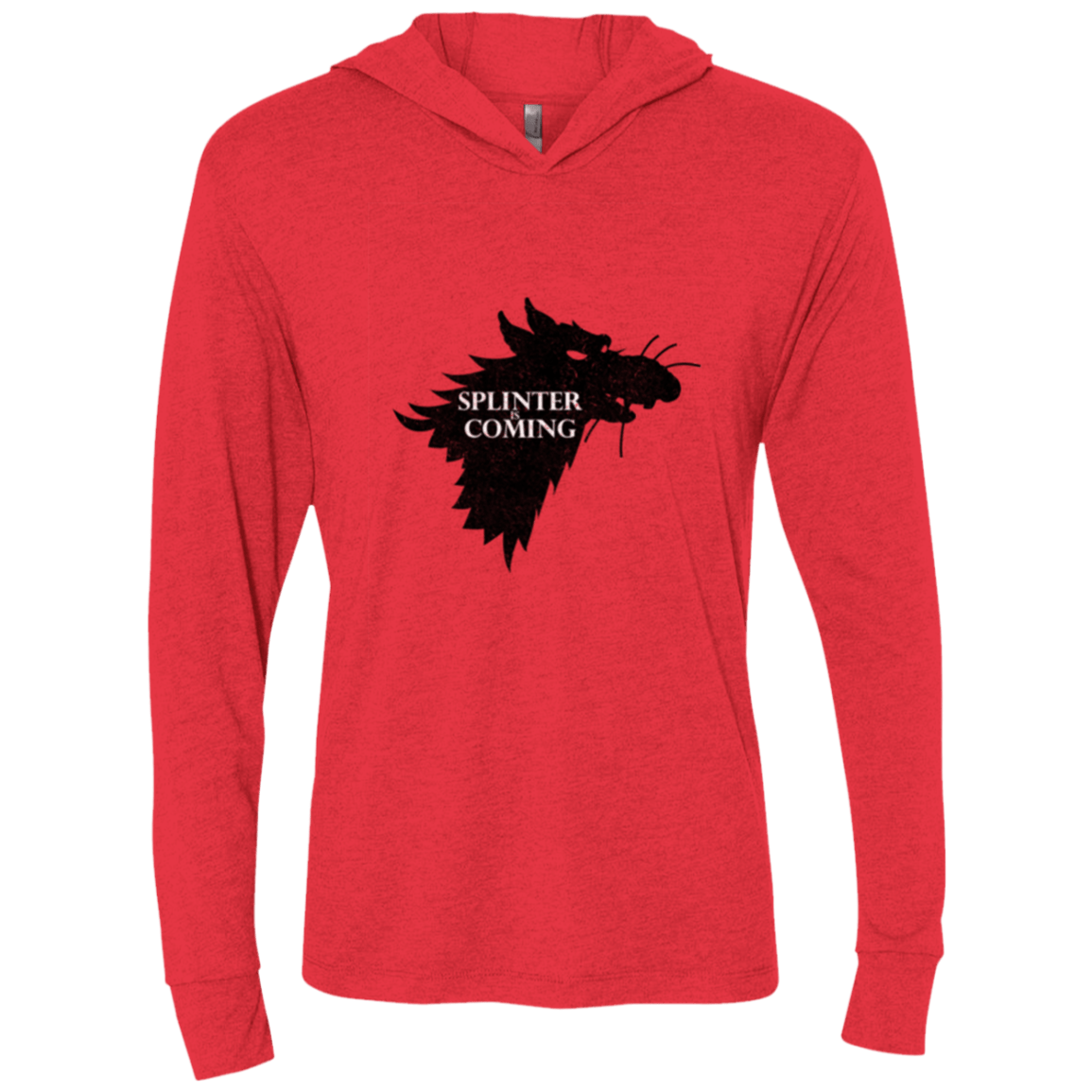 T-Shirts Vintage Red / X-Small Splinter is Coming Triblend Long Sleeve Hoodie Tee