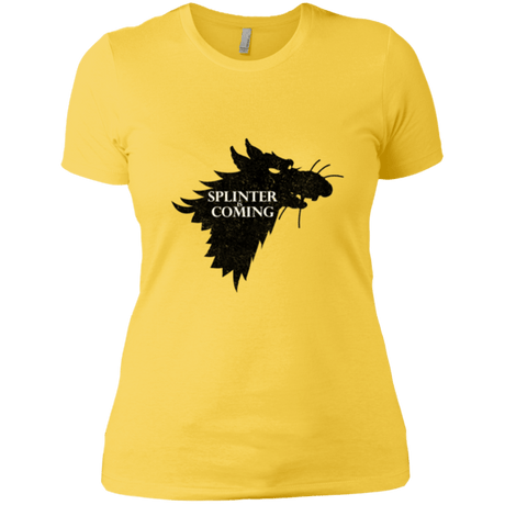 T-Shirts Vibrant Yellow / X-Small Splinter is Coming Women's Premium T-Shirt