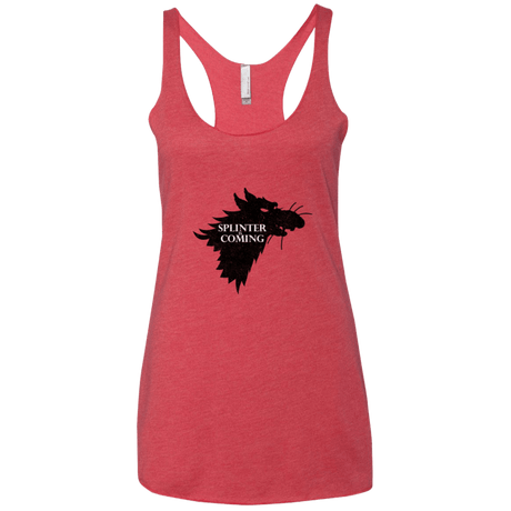 T-Shirts Vintage Red / X-Small Splinter is Coming Women's Triblend Racerback Tank