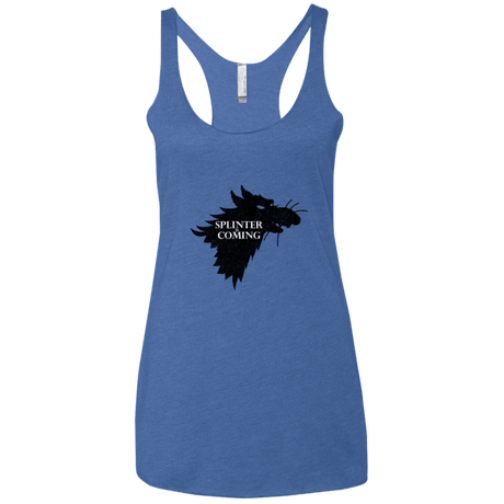 T-Shirts Vintage Royal / X-Small Splinter is Coming Women's Triblend Racerback Tank