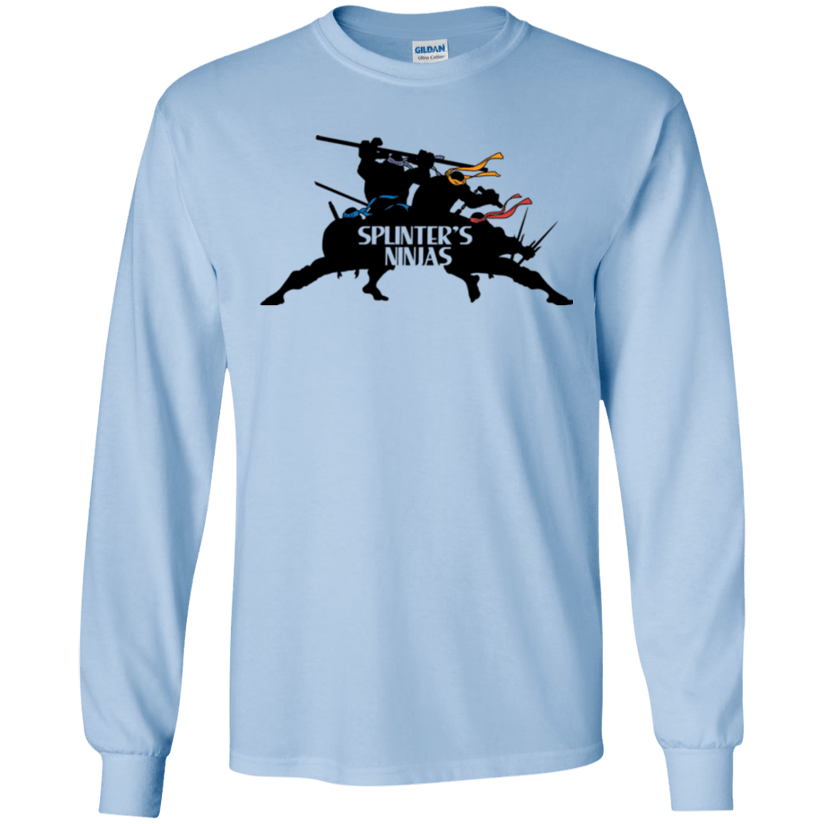 T-Shirts Light Blue / S Splinters Ninjas Men's Long Sleeve T-Shirt