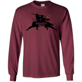 T-Shirts Maroon / S Splinters Ninjas Men's Long Sleeve T-Shirt