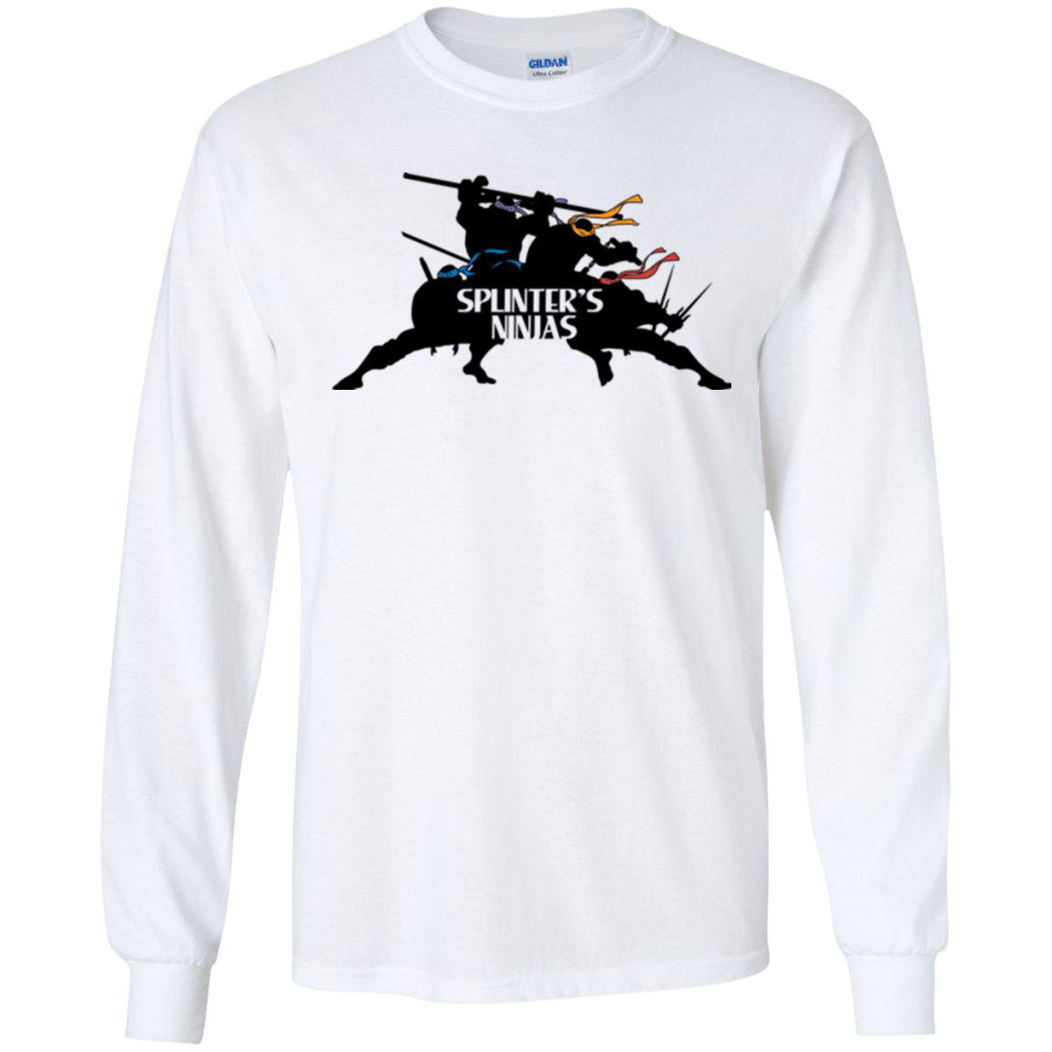 T-Shirts White / S Splinters Ninjas Men's Long Sleeve T-Shirt
