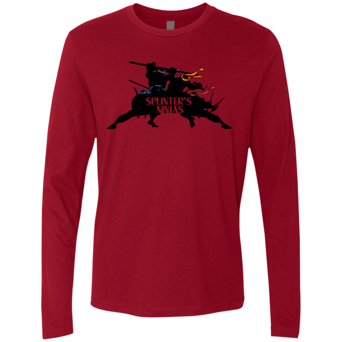 T-Shirts Cardinal / S Splinters Ninjas Men's Premium Long Sleeve