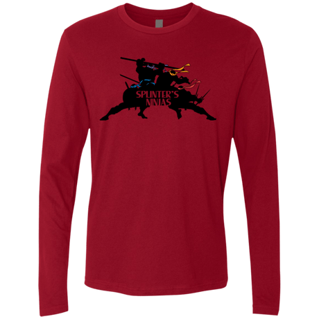 T-Shirts Cardinal / S Splinters Ninjas Men's Premium Long Sleeve