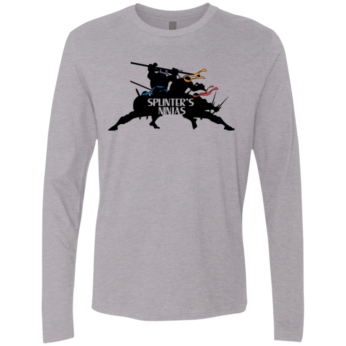 T-Shirts Heather Grey / S Splinters Ninjas Men's Premium Long Sleeve