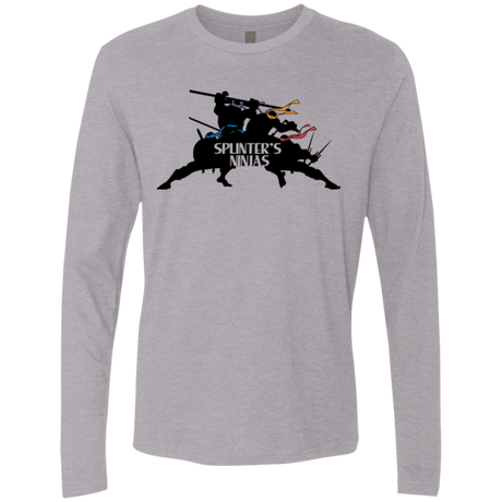 T-Shirts Heather Grey / S Splinters Ninjas Men's Premium Long Sleeve