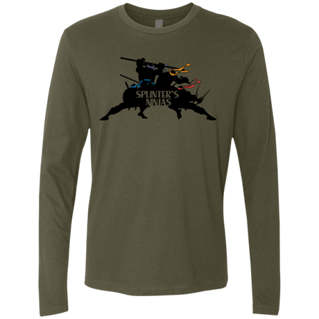 T-Shirts Military Green / S Splinters Ninjas Men's Premium Long Sleeve