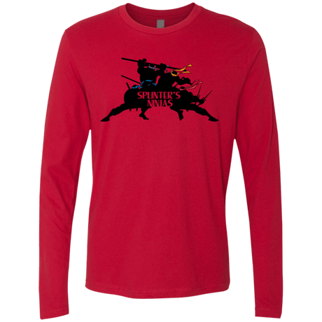 T-Shirts Red / S Splinters Ninjas Men's Premium Long Sleeve
