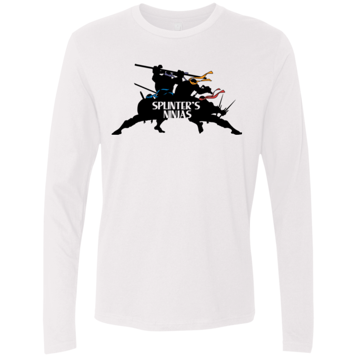 T-Shirts White / S Splinters Ninjas Men's Premium Long Sleeve