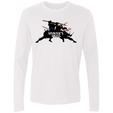 T-Shirts White / S Splinters Ninjas Men's Premium Long Sleeve