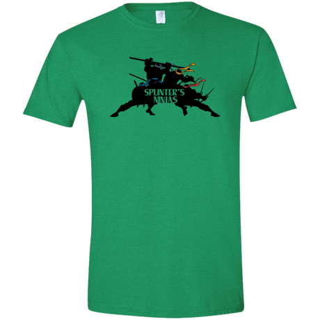 T-Shirts Heather Irish Green / S Splinters Ninjas Men's Semi-Fitted Softstyle