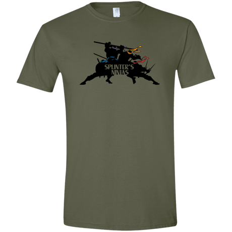 T-Shirts Military Green / S Splinters Ninjas Men's Semi-Fitted Softstyle