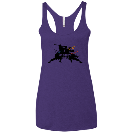 T-Shirts Purple Rush / X-Small Splinters Ninjas Women's Triblend Racerback Tank