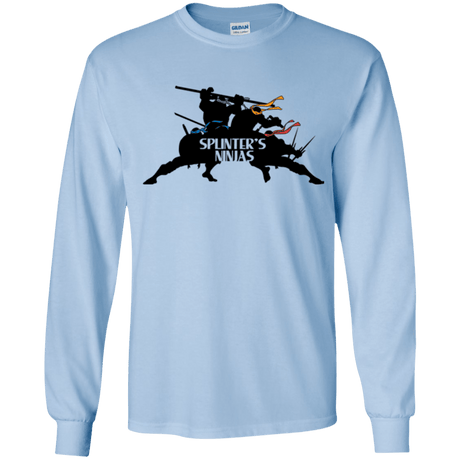T-Shirts Light Blue / YS Splinters Ninjas Youth Long Sleeve T-Shirt