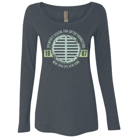 T-Shirts Vintage Navy / Small Splinters School Women's Triblend Long Sleeve Shirt