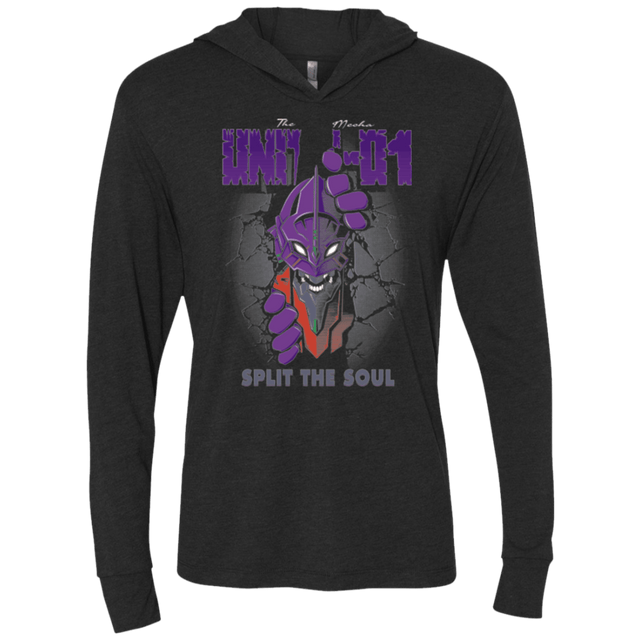 T-Shirts Vintage Black / X-Small Split the soul Triblend Long Sleeve Hoodie Tee