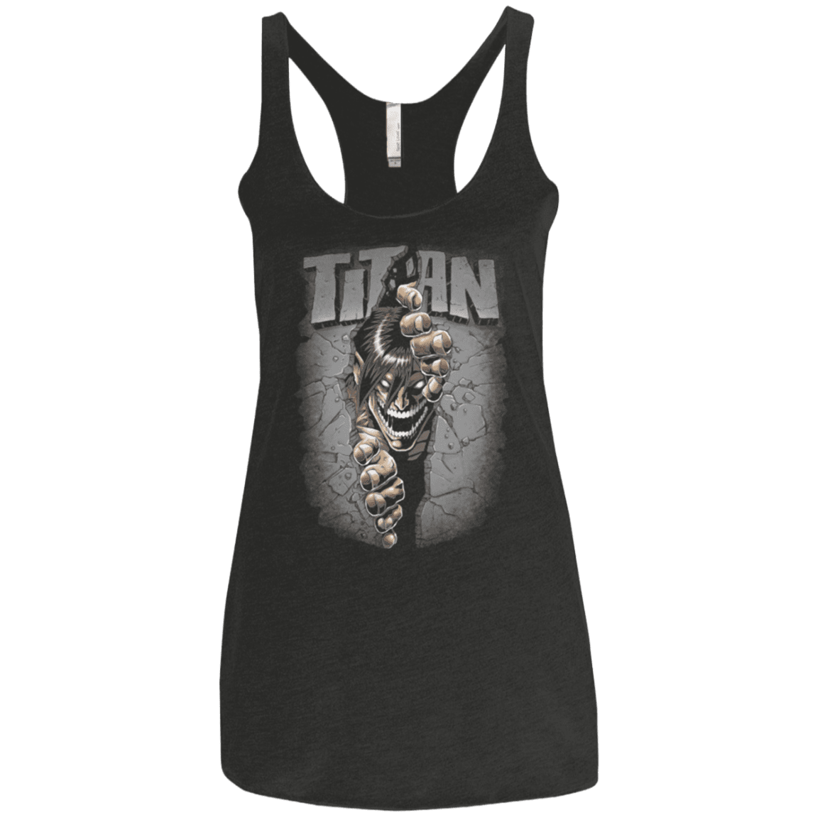 T-Shirts Vintage Black / X-Small Split Titan Women's Triblend Racerback Tank