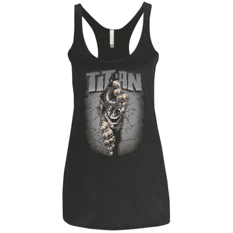 T-Shirts Vintage Black / X-Small Split Titan Women's Triblend Racerback Tank