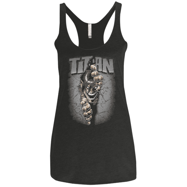 T-Shirts Vintage Black / X-Small Split Titan Women's Triblend Racerback Tank