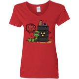 T-Shirts Red / S Splooty Women's V-Neck T-Shirt