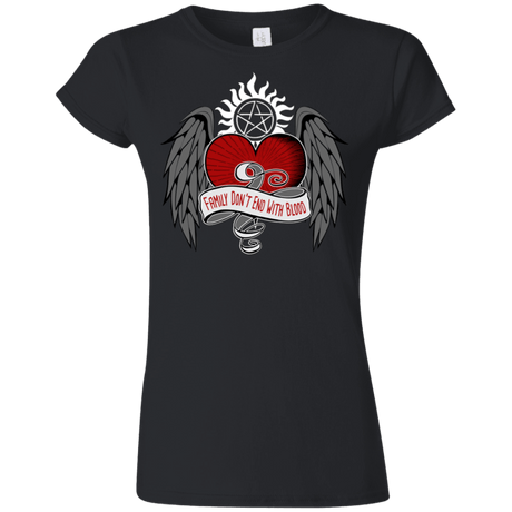 T-Shirts Black / S SPN Tattoo Junior Slimmer-Fit T-Shirt