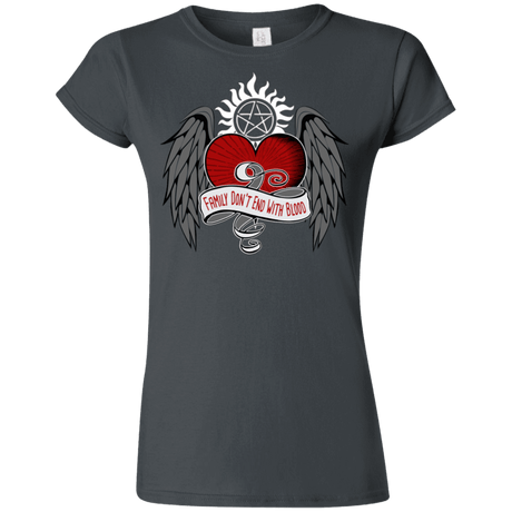 T-Shirts Charcoal / S SPN Tattoo Junior Slimmer-Fit T-Shirt