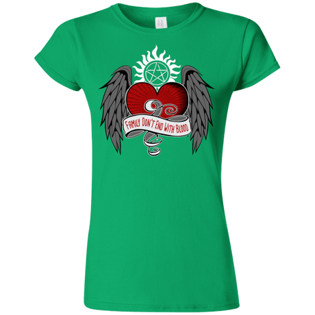 T-Shirts Irish Green / S SPN Tattoo Junior Slimmer-Fit T-Shirt